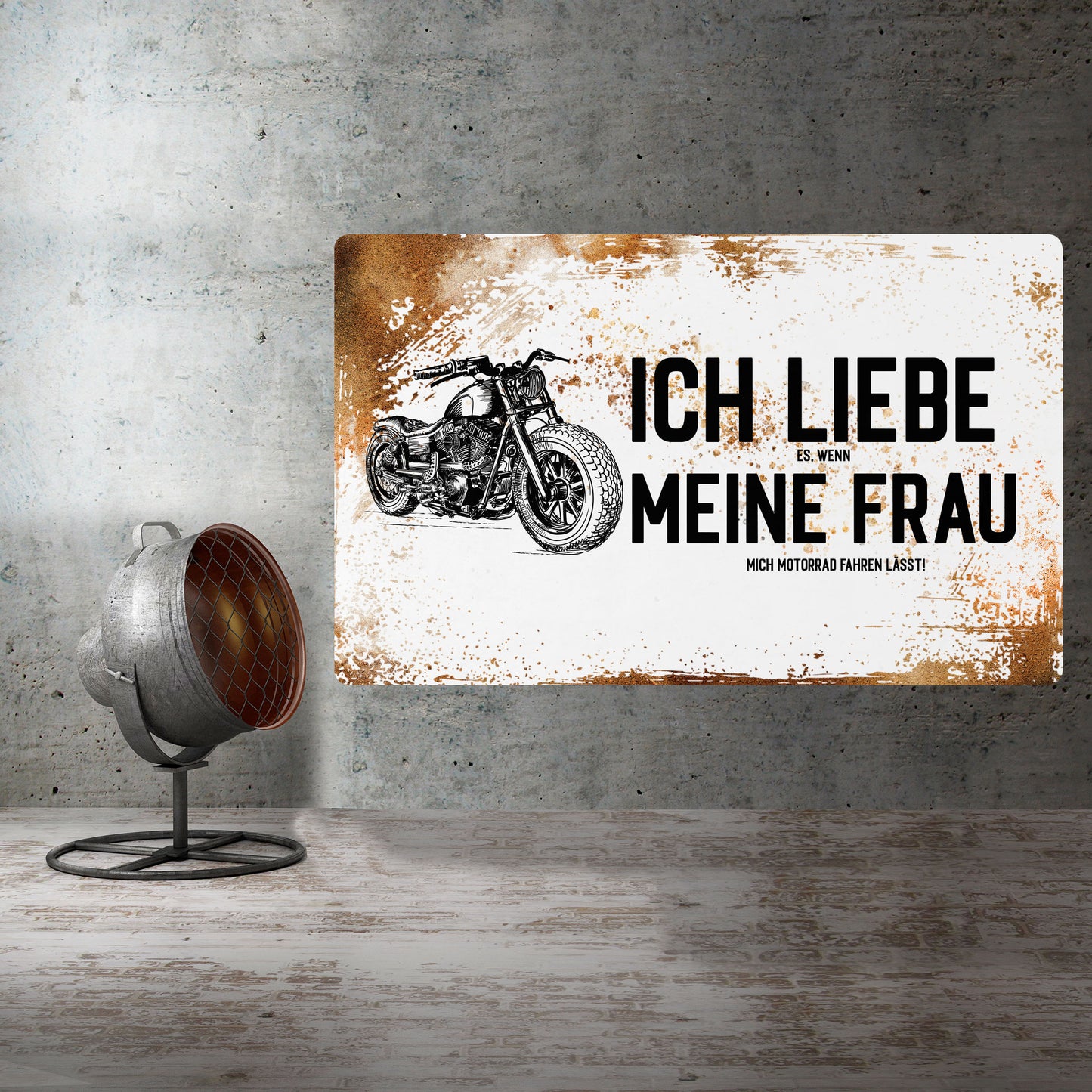 Schild - Ich liebe meinen Frau ...