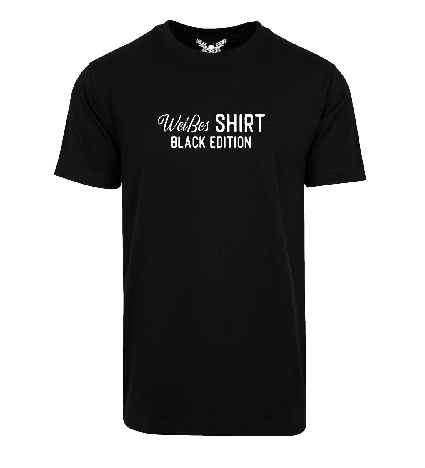 T-Shirt: Weißes Shirt - Black Edition