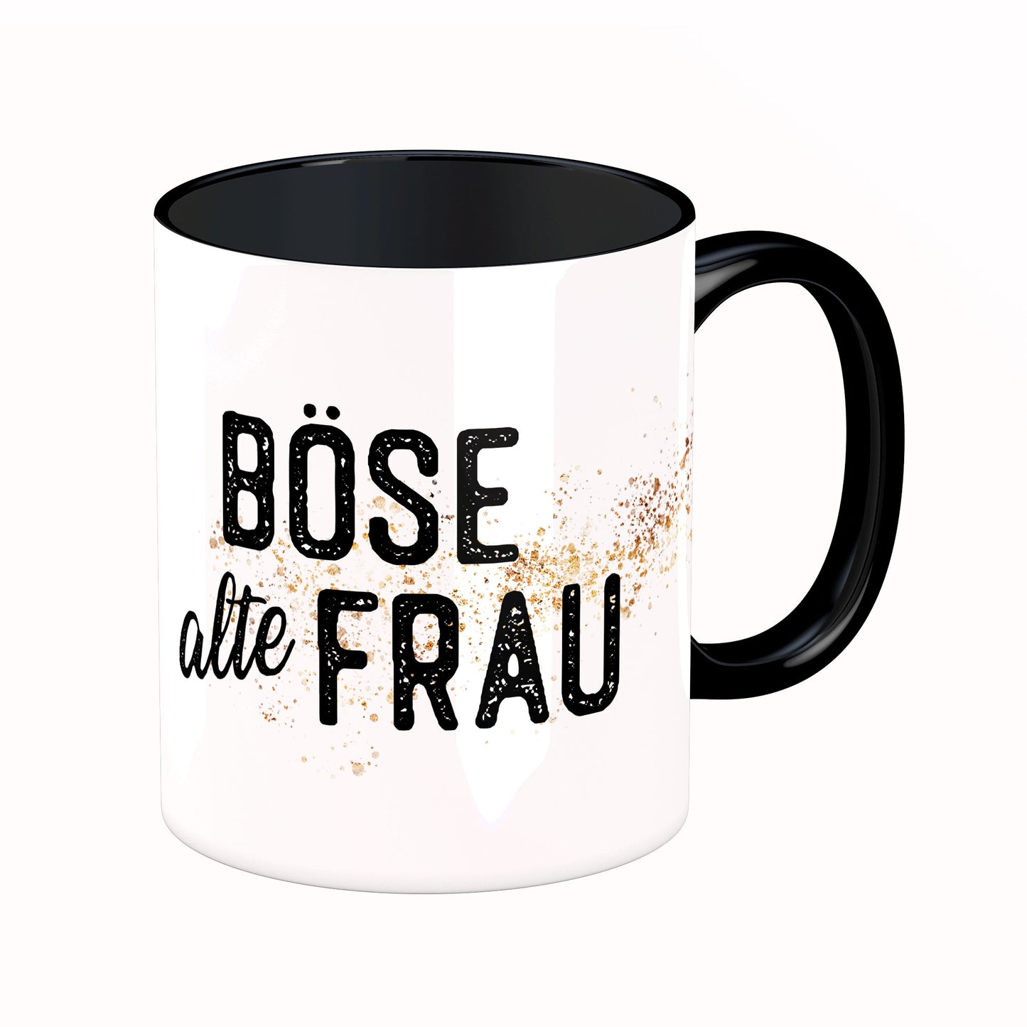 Tasse mit Spruch: Böse alte Frau