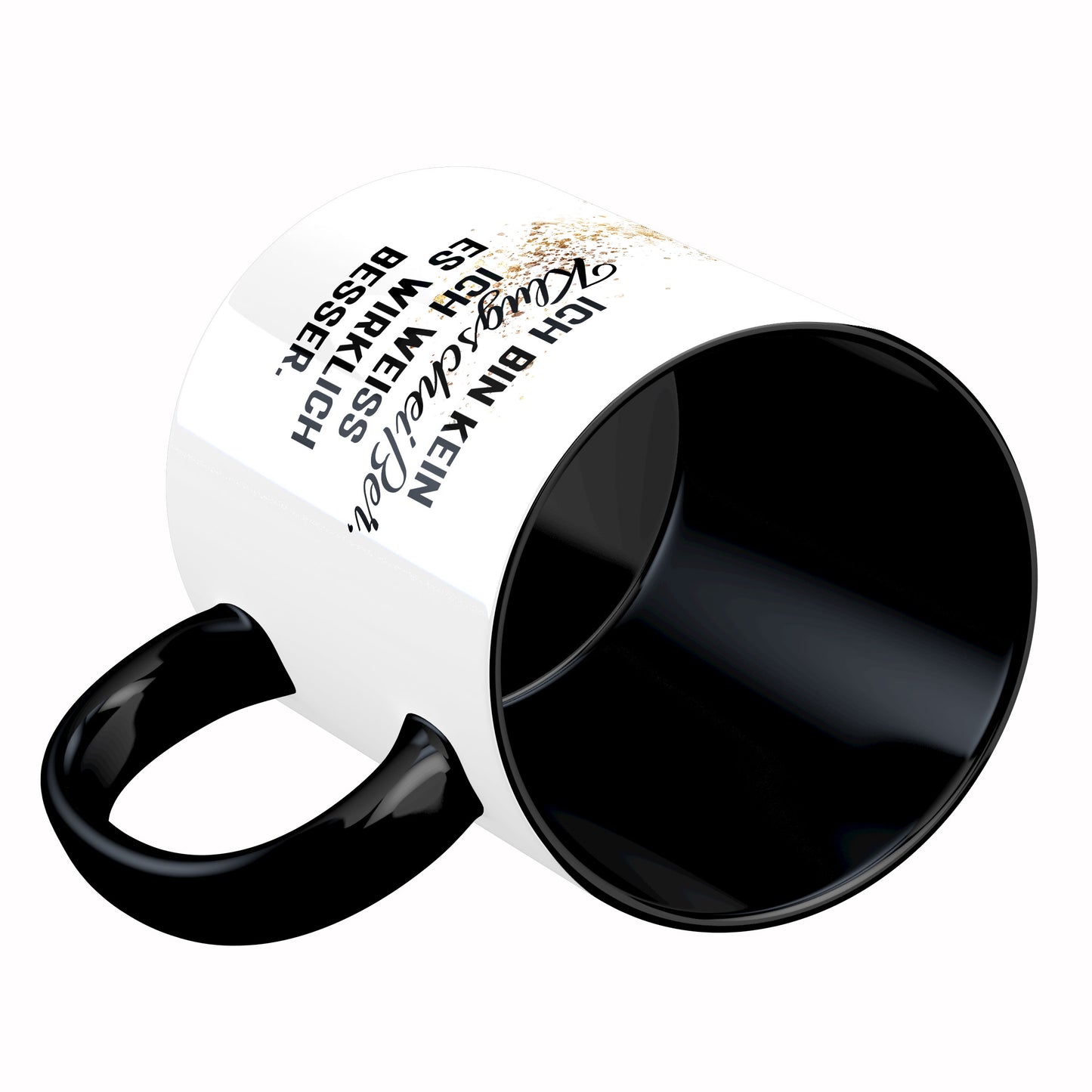 Tasse mit Spruch: Ich bin kein Klugscheißer, ich weiß es wirklich besser