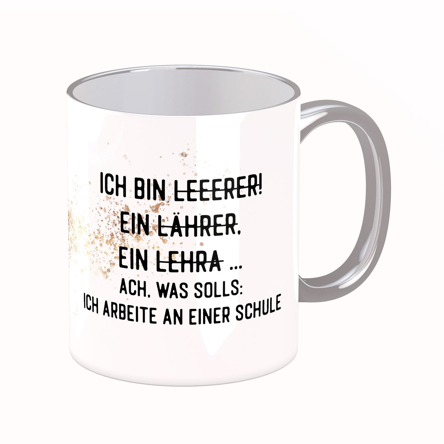Tasse mit Spruch: Ich bin Leeerer ...