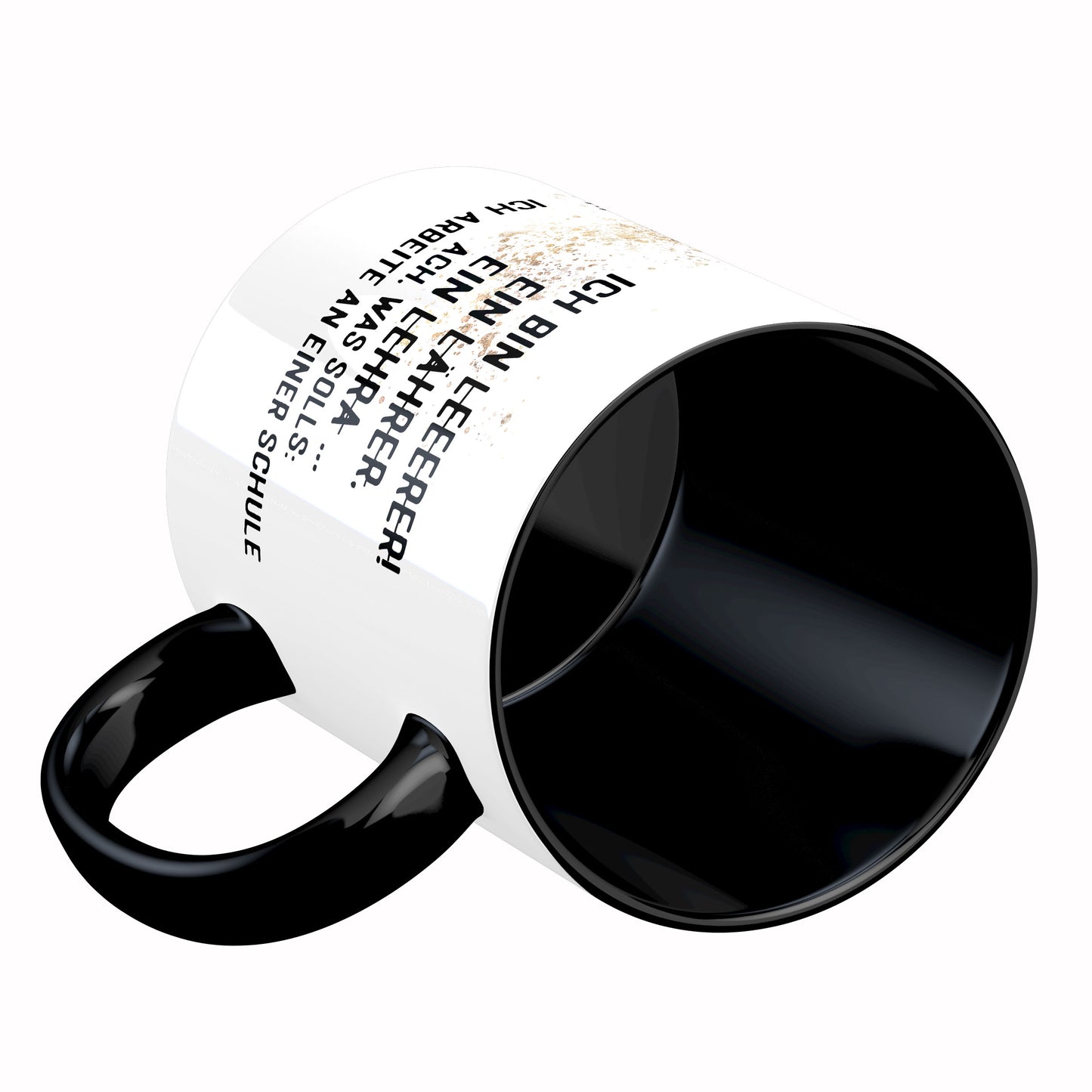 Tasse mit Spruch: Ich bin Leeerer ...