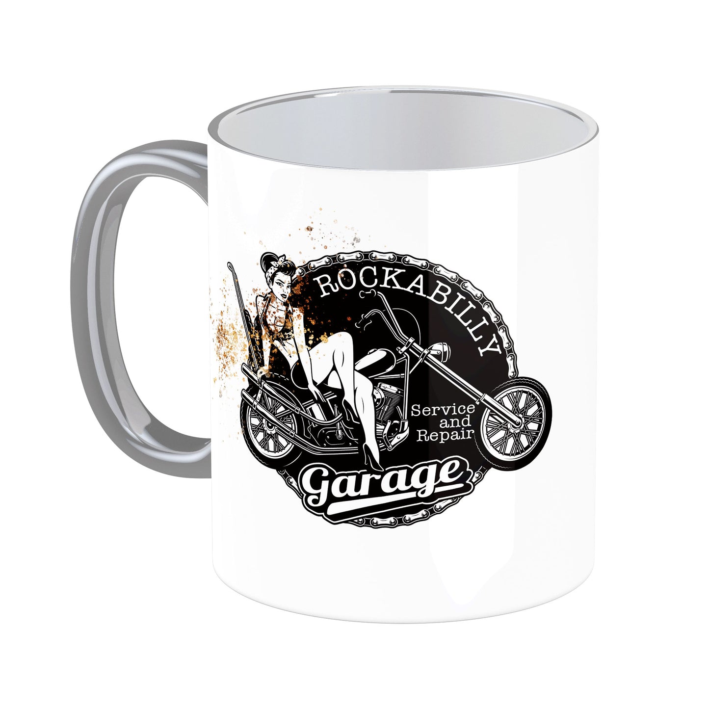 Tasse mit Spruch: Rockabilly Garage