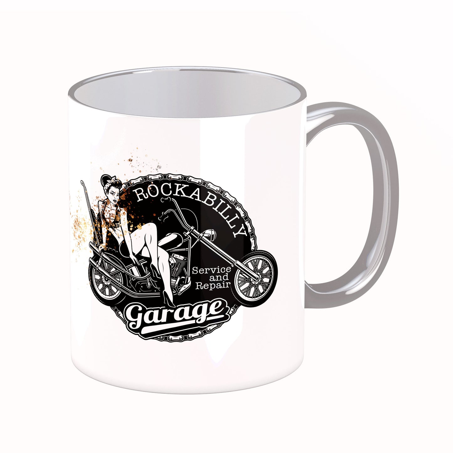 Tasse mit Spruch: Rockabilly Garage
