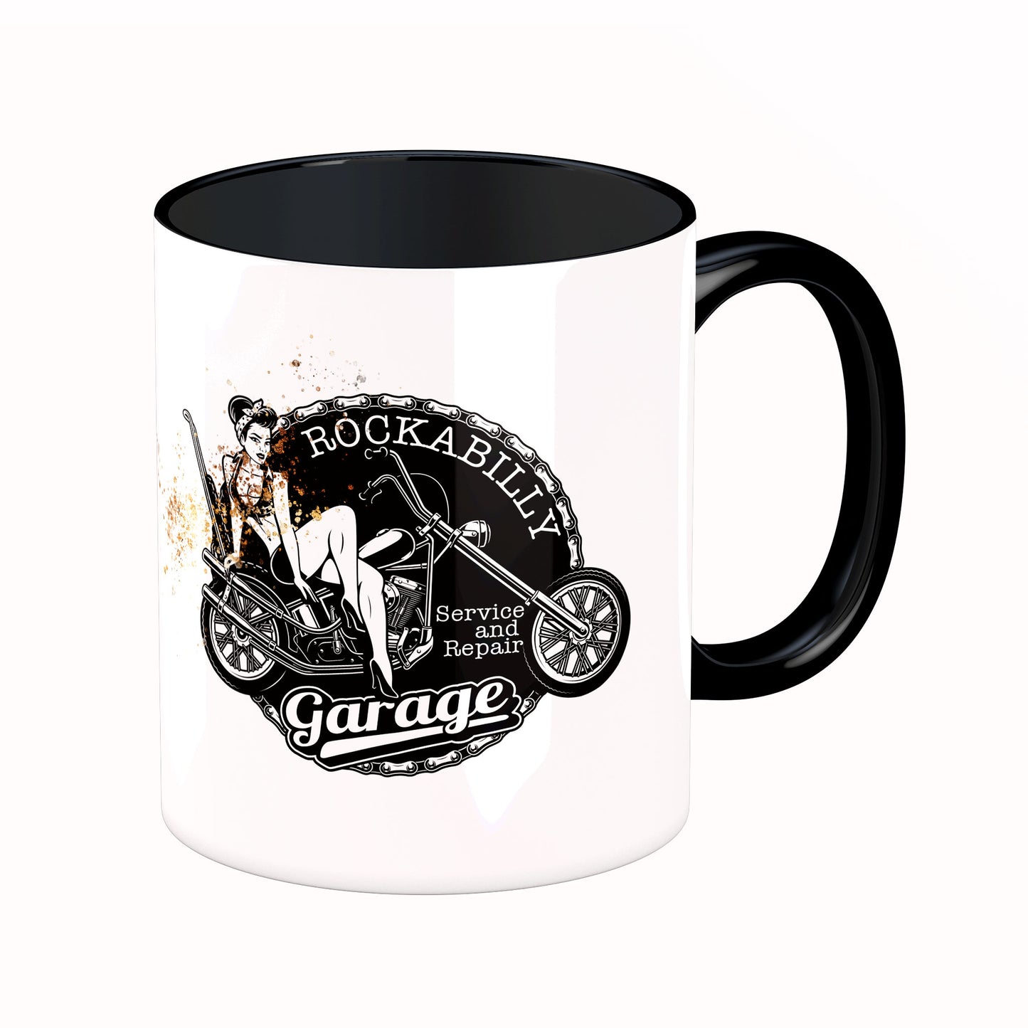 Tasse mit Spruch: Rockabilly Garage