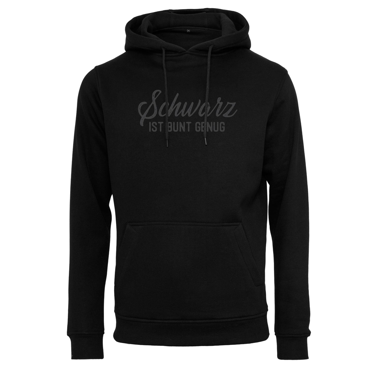 Hoodie: Schwarz ist bunt genug