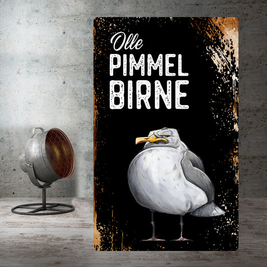 Schild - Olle Pimmelbirne