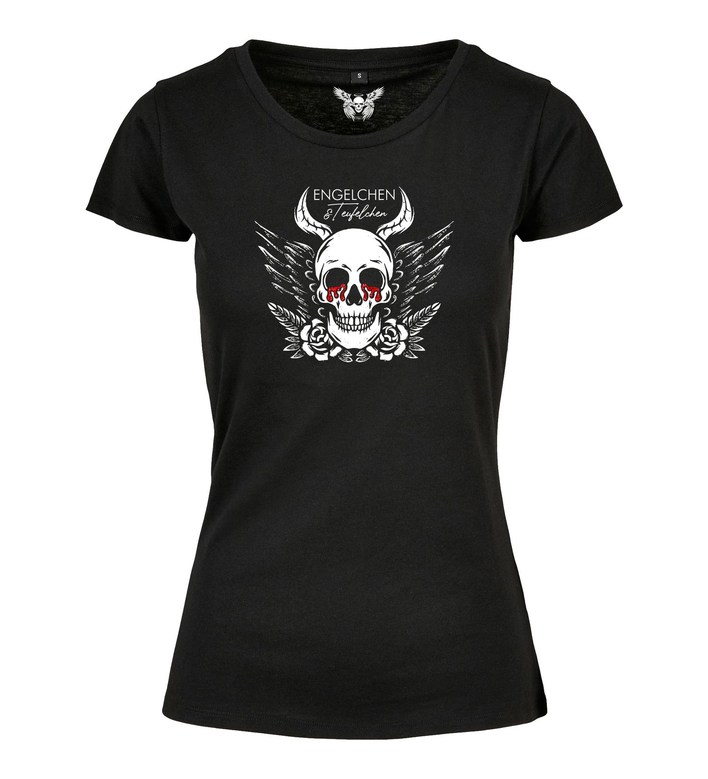 Girlie Shirt: Engelchen & Teufelchen Blood Devil