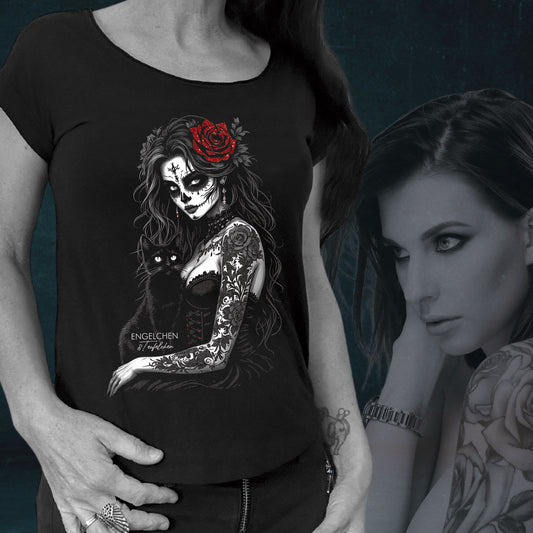 Lady Shirt: Black Cat