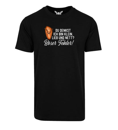 T-Shirt: Du denkst ich bin klein, lieb und nett? Böser Fehler!