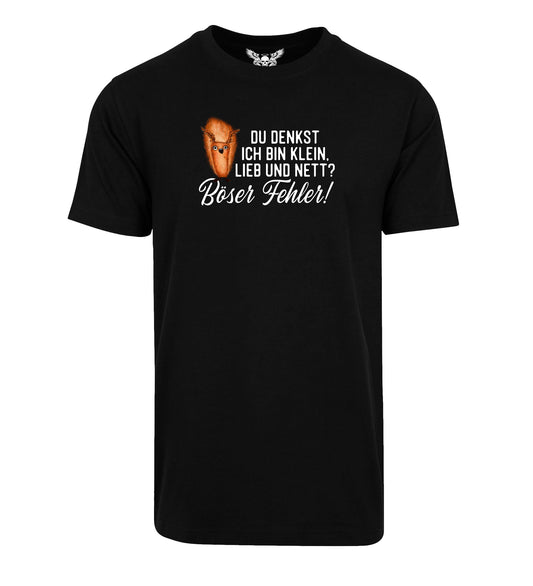T-Shirt: Du denkst ich bin klein, lieb und nett? Böser Fehler!