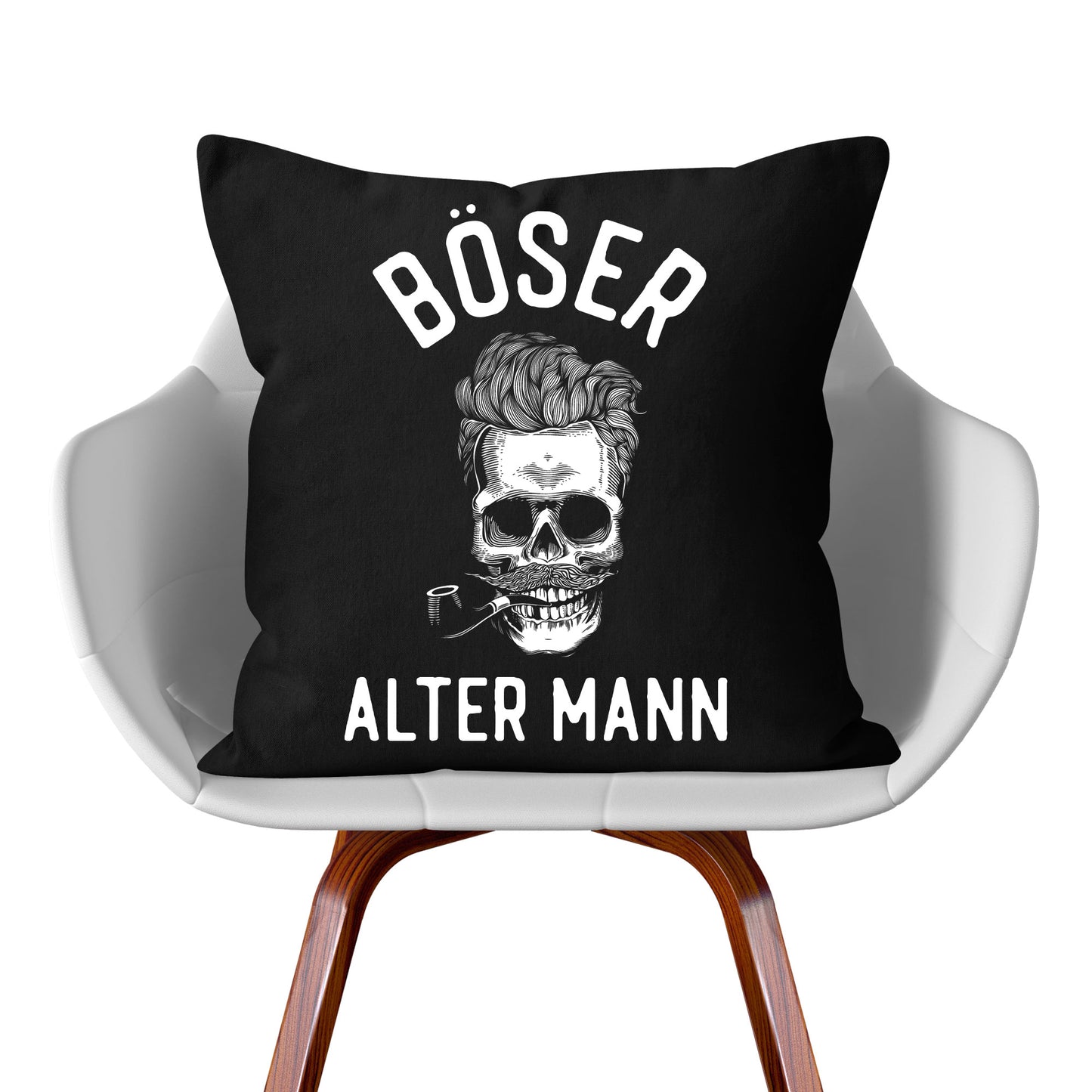 Kissen: Böser alter Mann