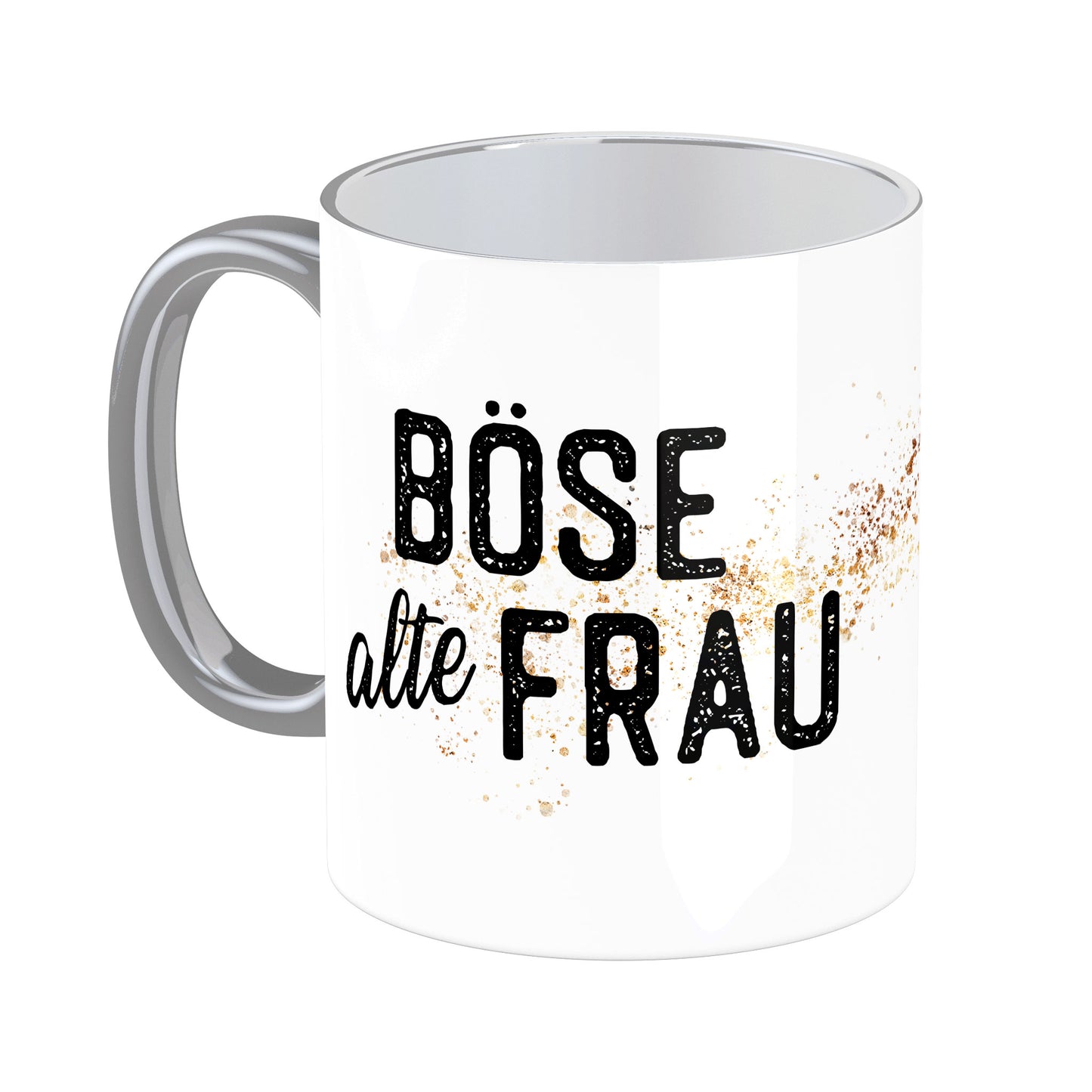 Tasse mit Spruch: Böse alte Frau