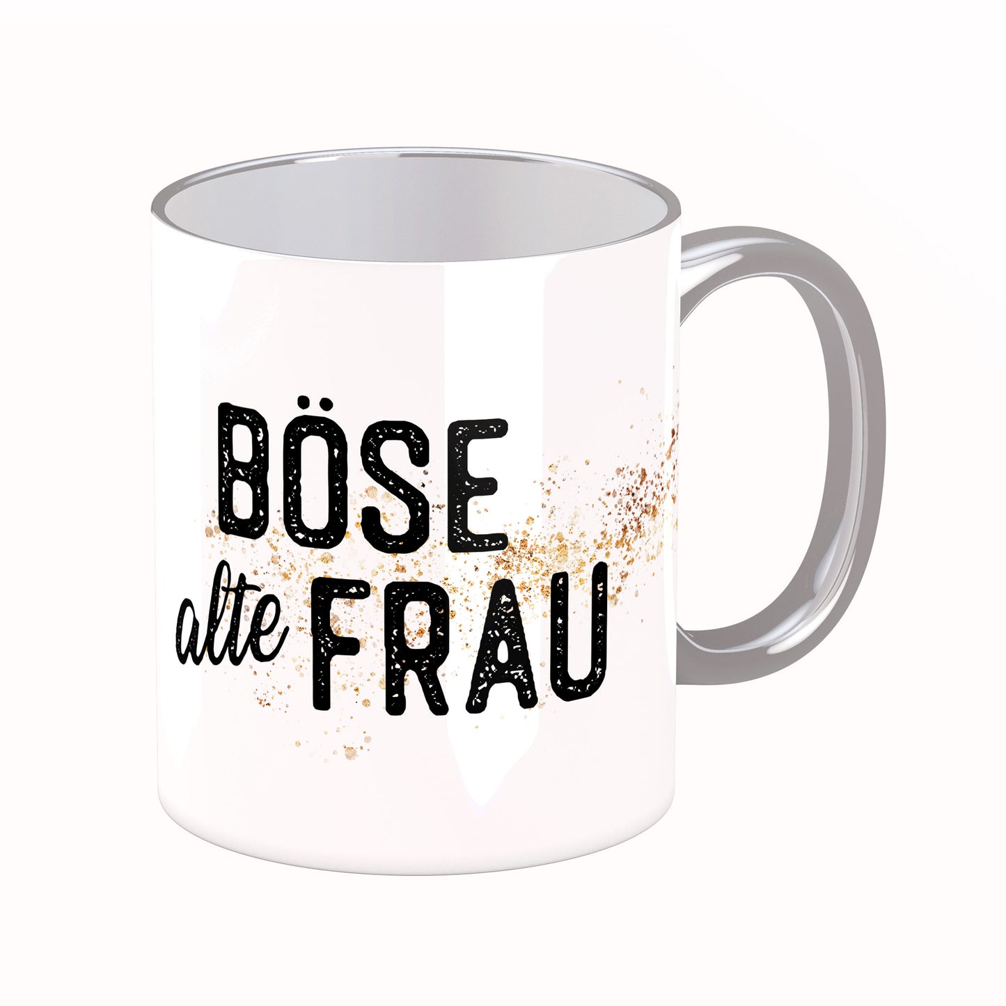 Tasse mit Spruch: Böse alte Frau