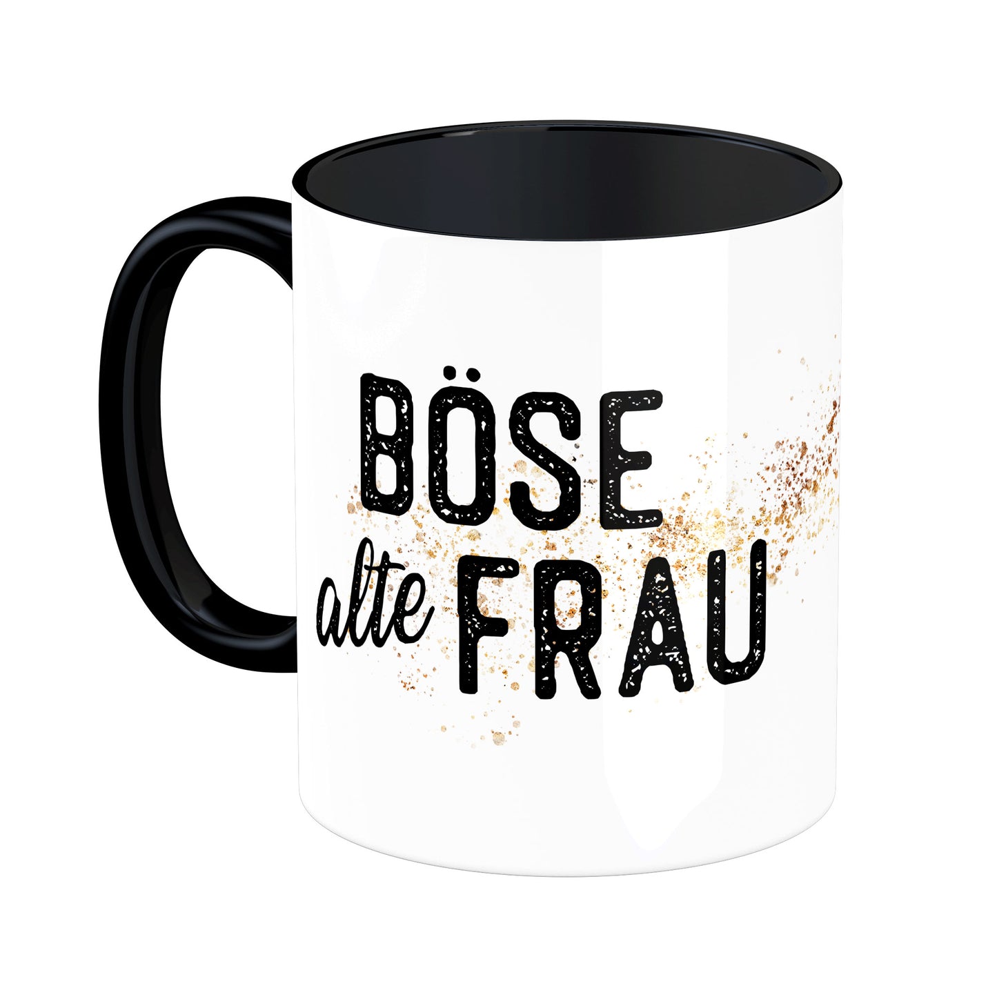 Tasse mit Spruch: Böse alte Frau