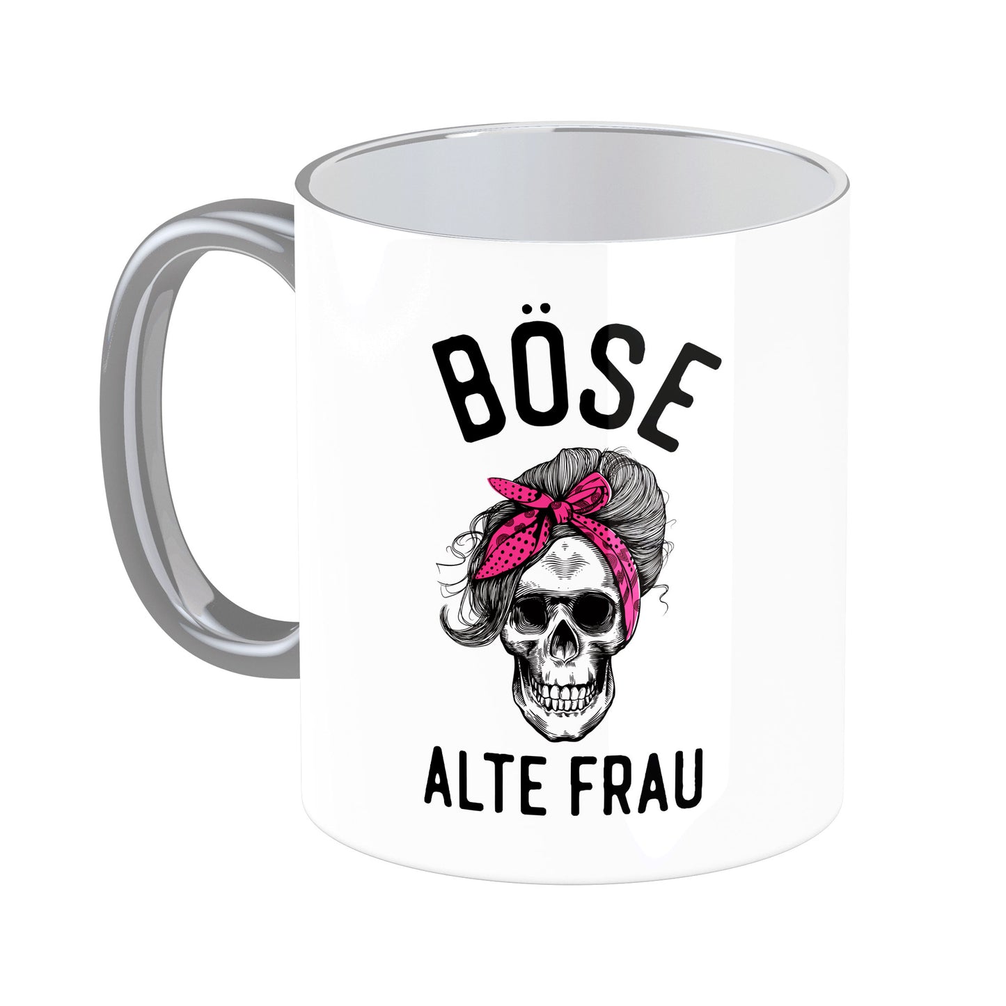 Tasse mit Spruch: Böse alte Frau