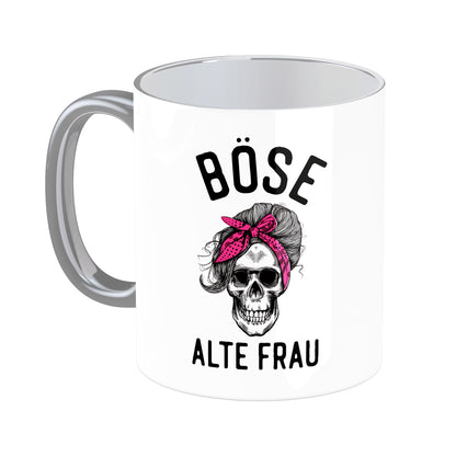 Tasse mit Spruch: Böse alte Frau