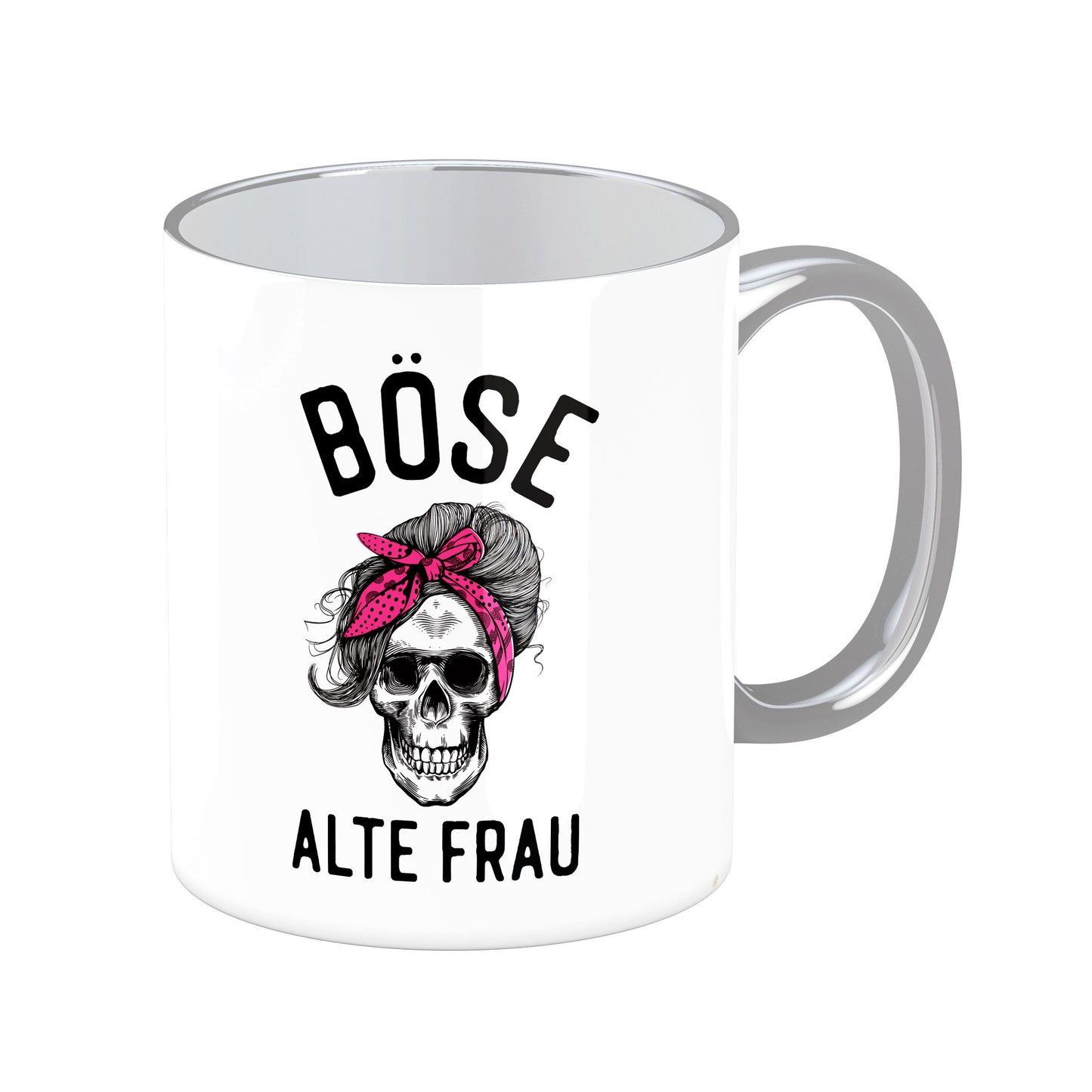 Tasse mit Spruch: Böse alte Frau