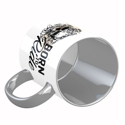 Tasse mit Spruch: Born to ride