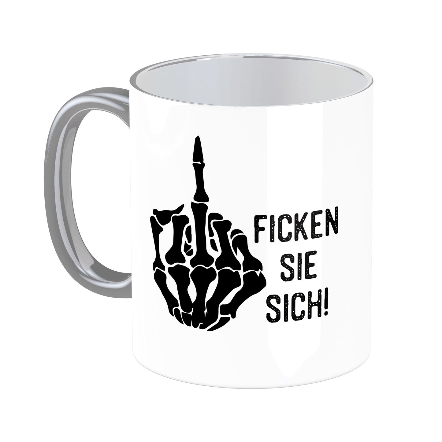 Tasse mit Spruch: Ficken Sie sich!