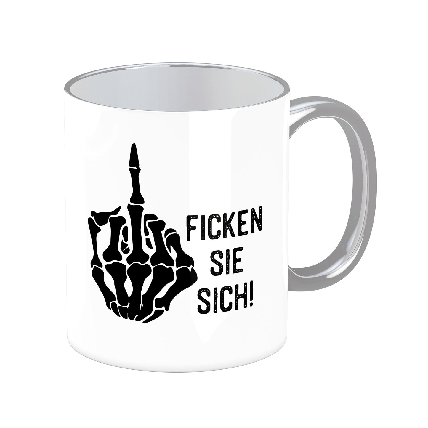 Tasse mit Spruch: Ficken Sie sich!