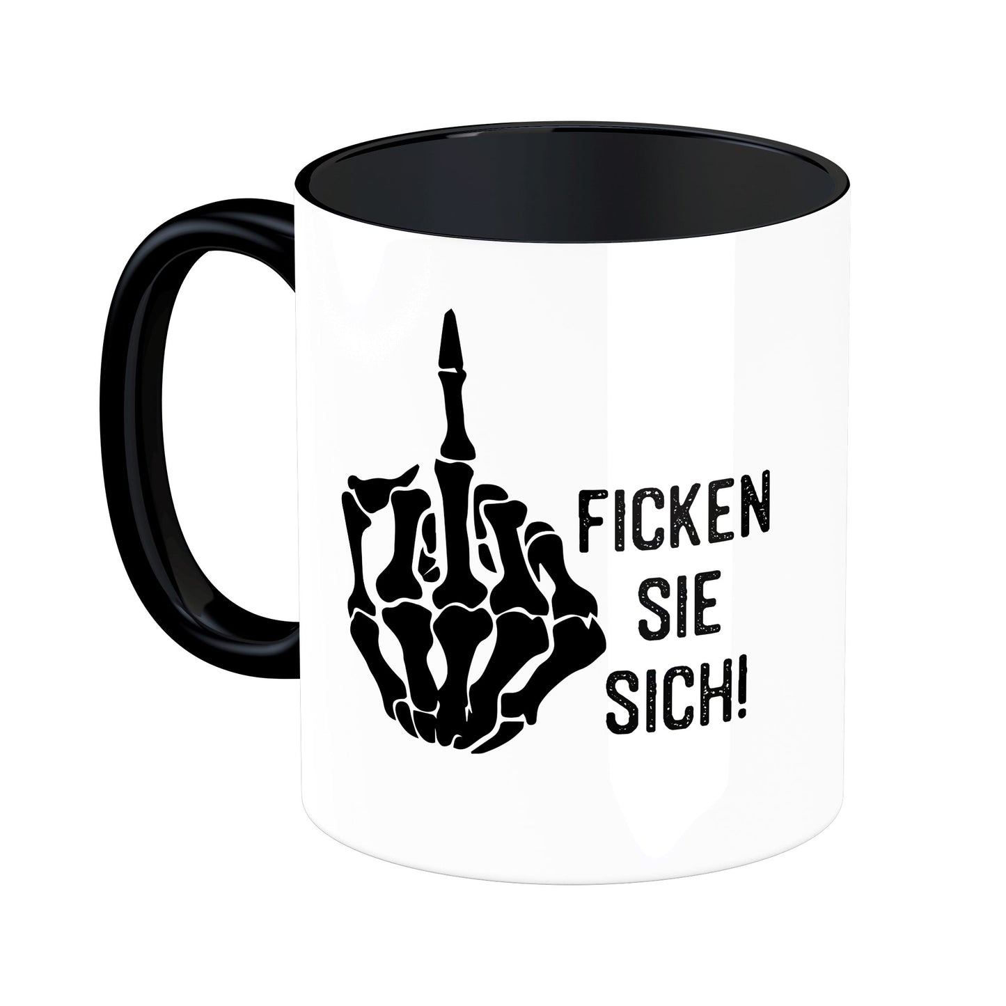 Tasse mit Spruch: Ficken Sie sich!