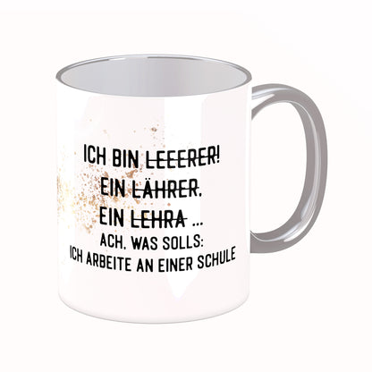 Tasse mit Spruch: Ich bin Leeerer ...