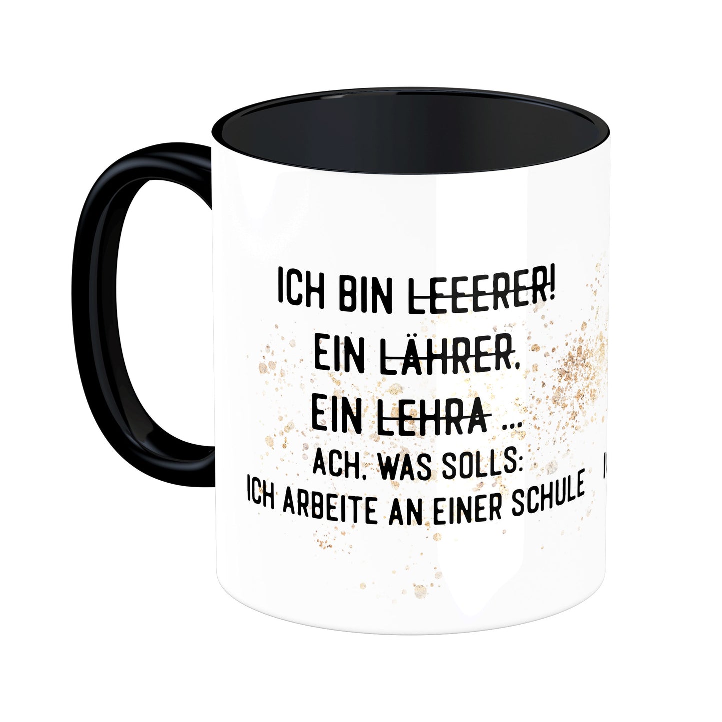 Tasse mit Spruch: Ich bin Leeerer ...