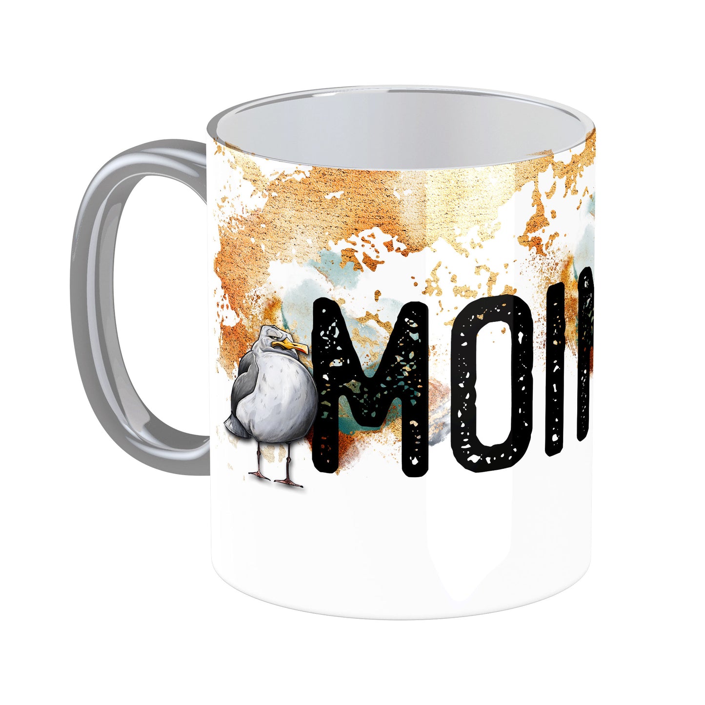 Tasse mit Spruch: Moin