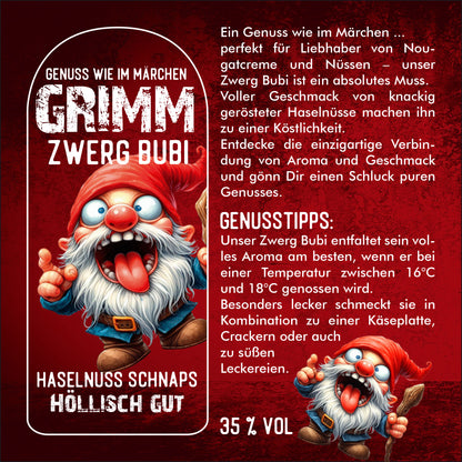 Zwerg Bubi - Haselnuss Schnaps