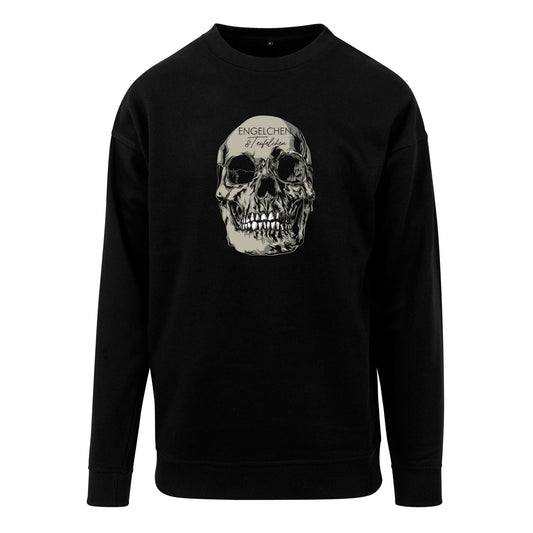 Sweatshirt: Engelchen & Teufelchen Totenkopf