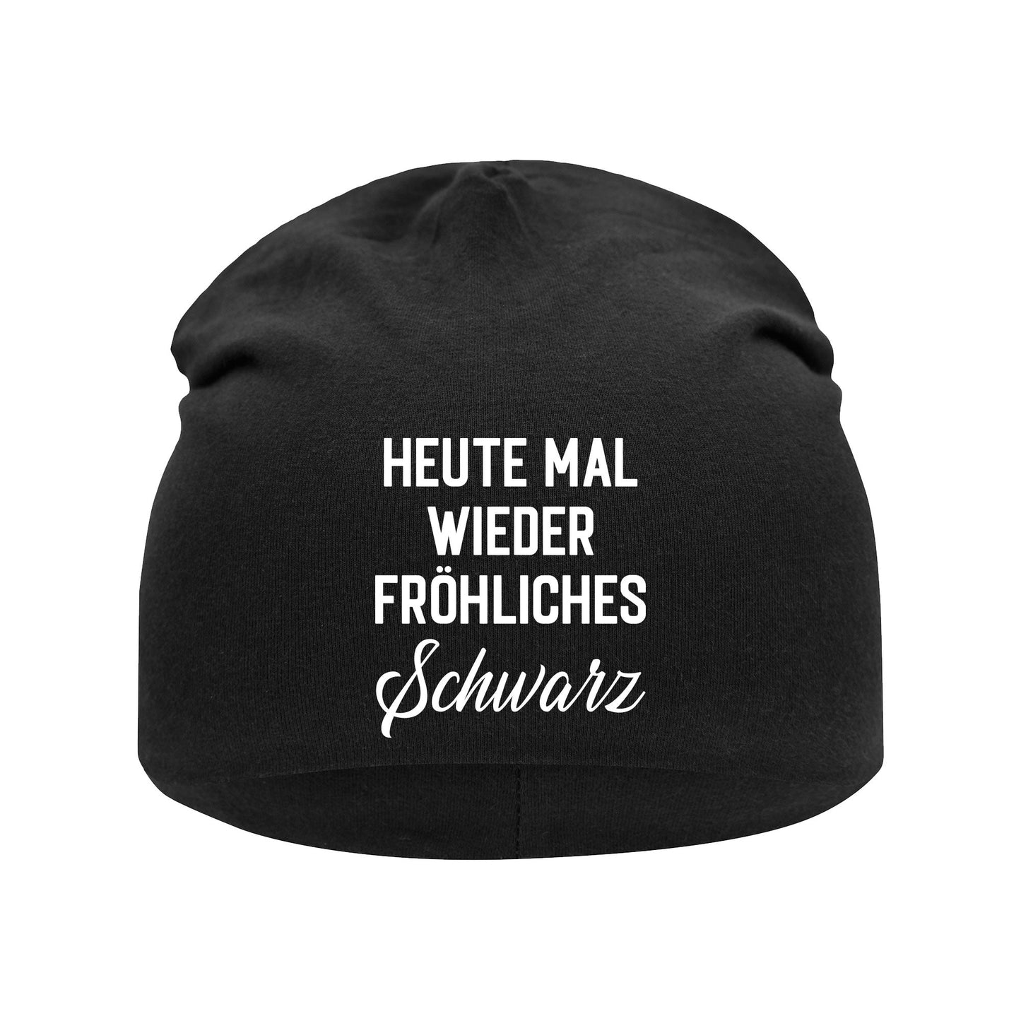 Beanie: Heute mal wieder fröhliches schwarz