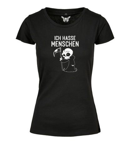 Girlie Shirt: Ich hasse Menschen