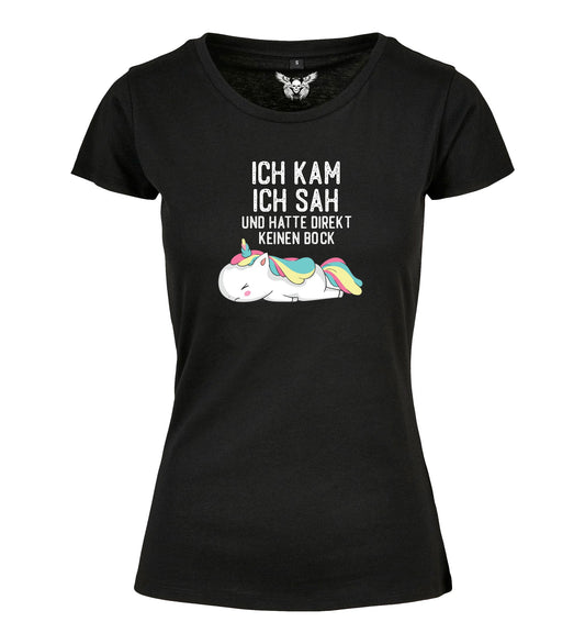 Girlie Shirt: Ich kam sah und hatte direkt keinen Bock