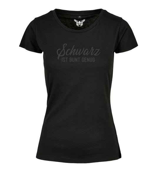 Girlie Shirt: Schwarz ist bunt genug