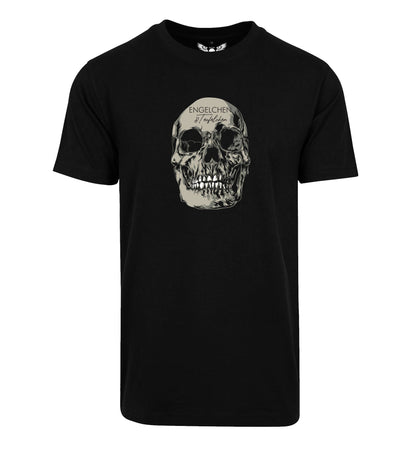 Herren T-Shirt: Engelchen & Teufelchen Totenkopf